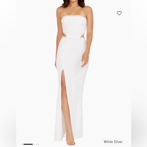 Dress the Population Ariana embellished cut-out gown bridal shower dress - Picture 3 of 7